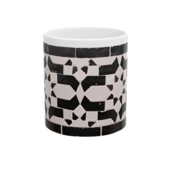 Morocco Zellige Artisanal Ceramic Mug, Moroccan Tile Pattern Coffee Cup, Tea Mug, Kitchen Decor, Unique Gift for Tile Lovers, 11oz 15oz Cup